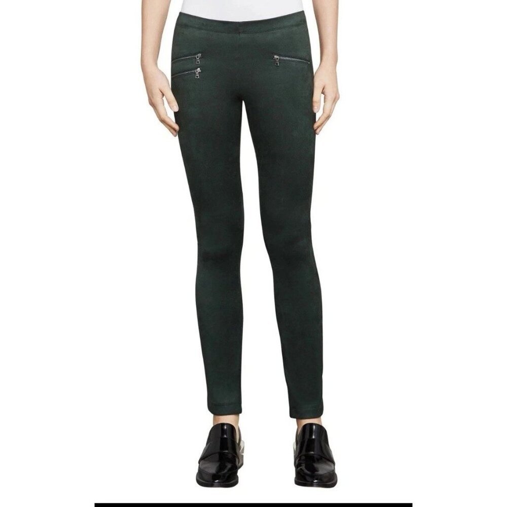 Suede Leggings BCBG Green Size Small